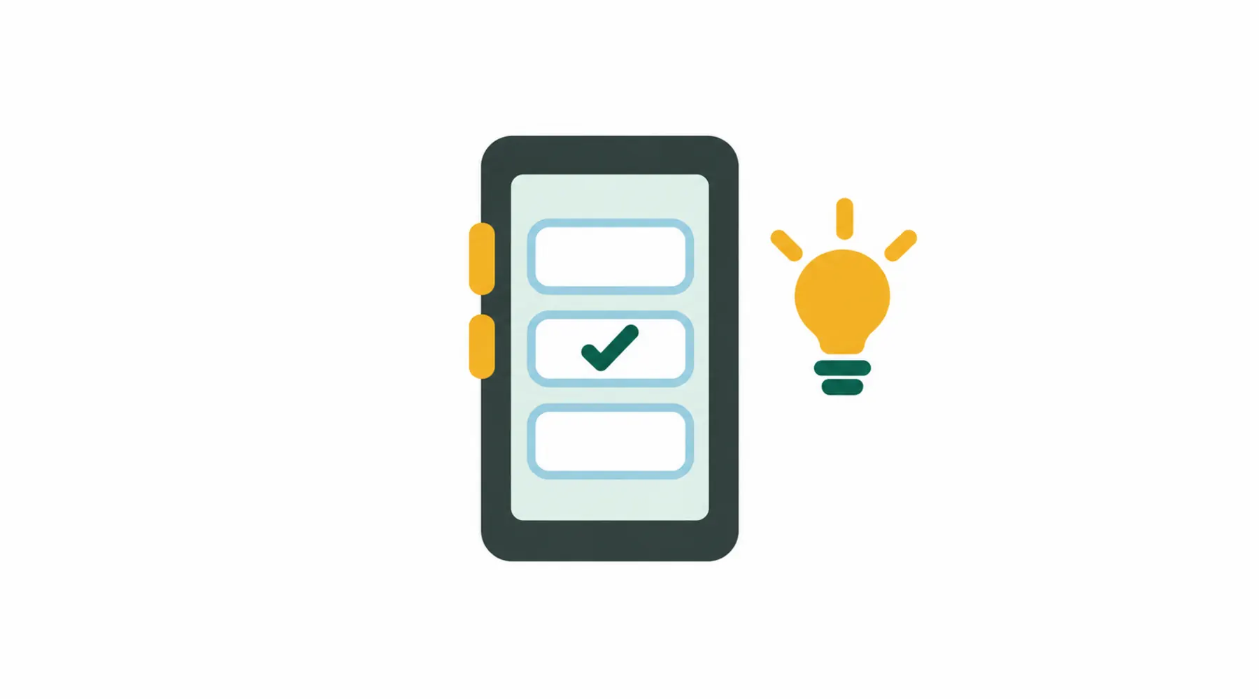 Try it yourself: a quiz on a phone with a hint
